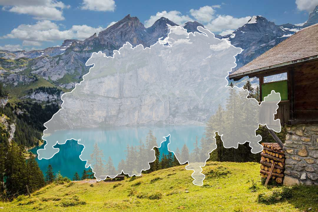 Idyllischer Bergsee in der Schweiz
